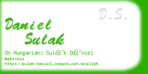 daniel sulak business card